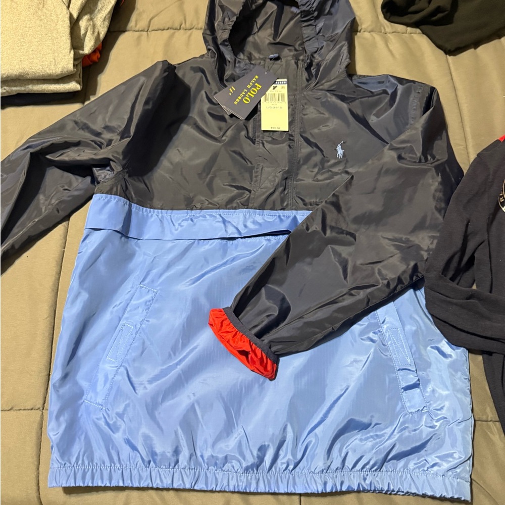 Polo by Ralph Lauren Kids Blue and Gray Jacket